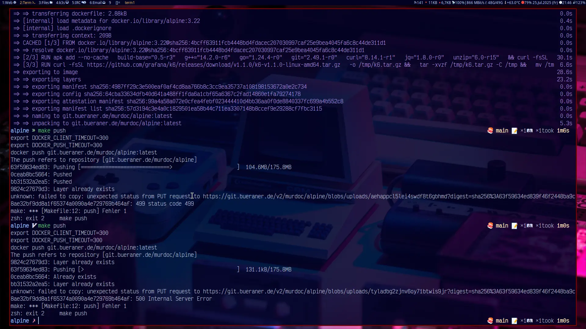 Docker Push Timeout Picture